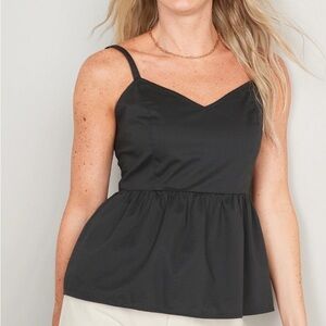 Old Navy smocked back peplum cami NWT
